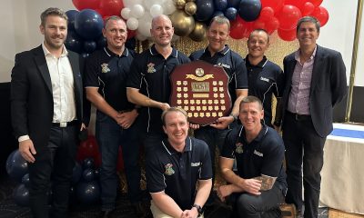 Back Row L-R: Alaster Wylie (General Manager Mines Rescue/Regulation & Compliance) Michael Millgate, Dave Malone (C), Matt Bailey (VC), Chad Kuosman, Dave Layzell MP. Front row L-R: Trent Humby, Brett Stevens.