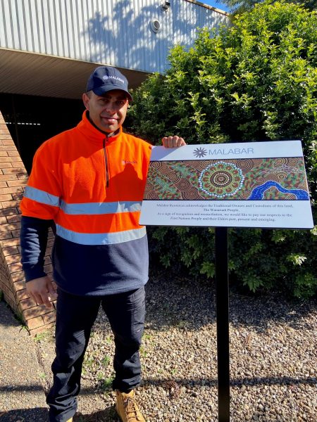 Malabar’s Land and Property Coordinator Christopher Donohue and organiser of the NAIDOC event.