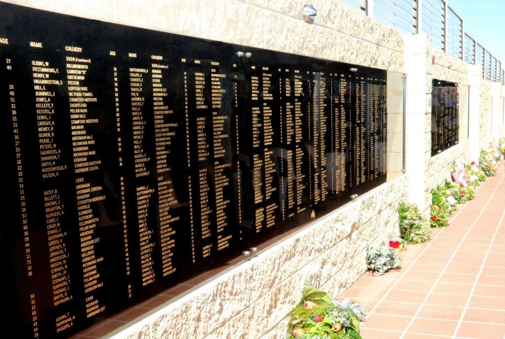 Miners Memorial Wall